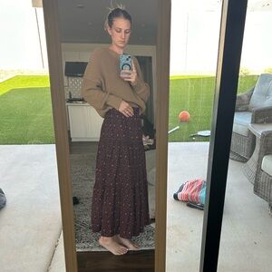 Madewell floral skirt